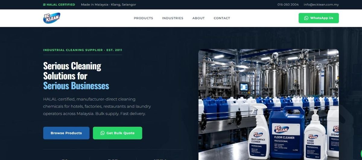 EC Klean website