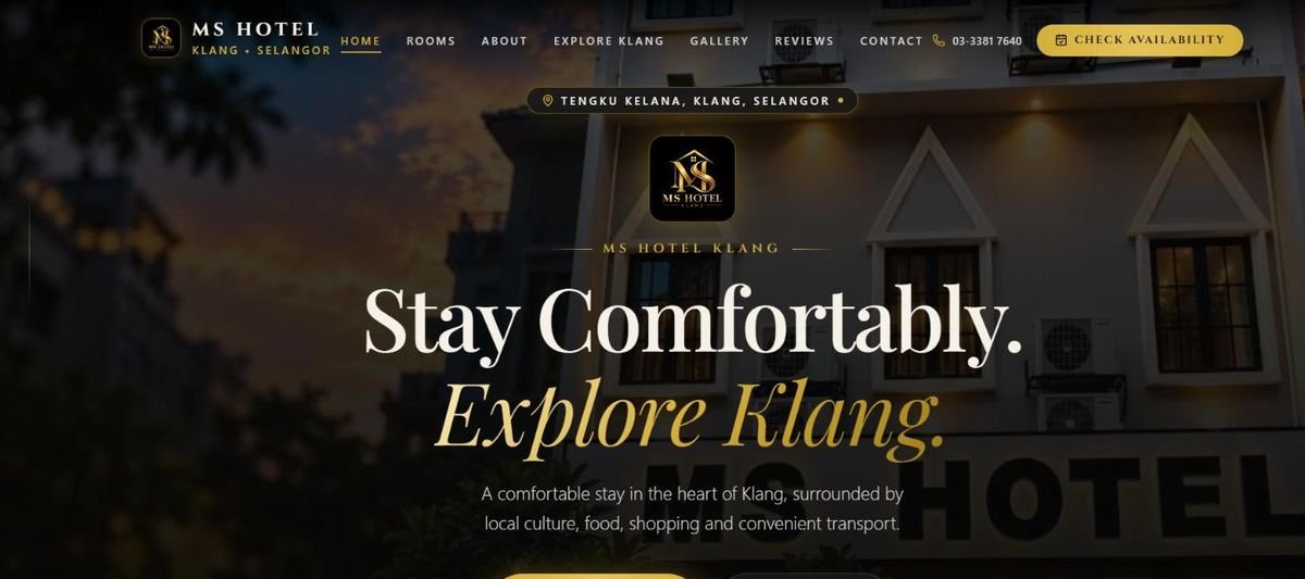 MS Hotel Klang website